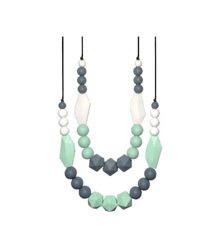 The Original Baby Teething Necklace for Mom, Silicone Teething Beads