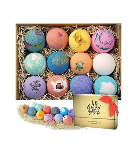 LifeAround2Angels Bath Bombs Gift Set for Bubble & Spa Bath