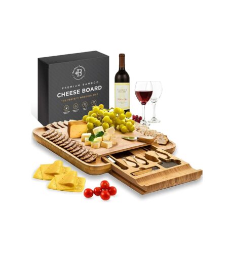 Bambusi Cheese Board and Knife Set