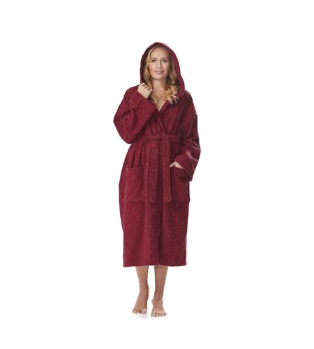 Arus Women’s Classic Hooded Bathrobe Turkish Cotton Terry Cloth Robe