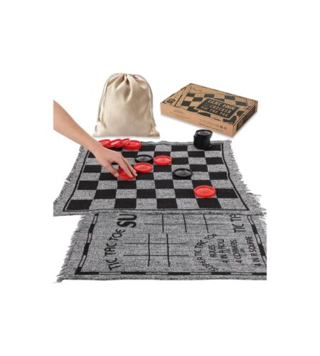 Giant Checkers Rug Set