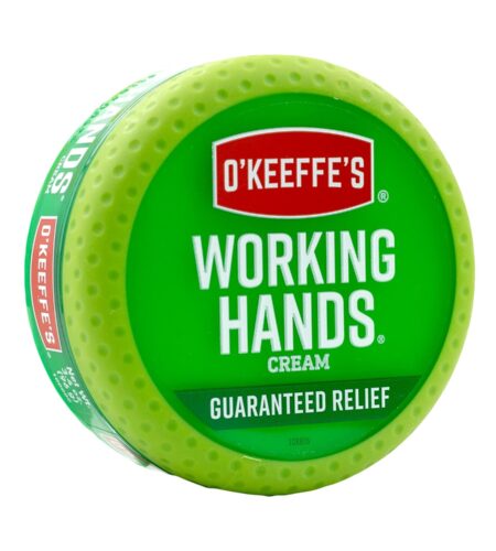O'Keeffe's Working Hands Hand Cream for Extremely Dry, Cracked Hands, 3.4 Ounce Jar, (Pack 1)