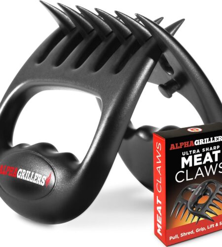 Alpha Grillers Meat Shredder Claws - Stocking Stuffers BBQ Grilling Gifts for Men, Barbecue Smoker Accessories Bear Claws for Shredding Meat BBQ Pulled Pork...